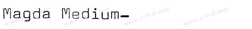 Magda Medium字体转换